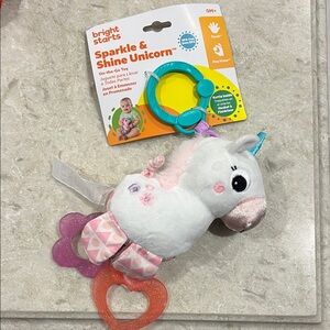 Unicorn Plush Toy - White and Pink